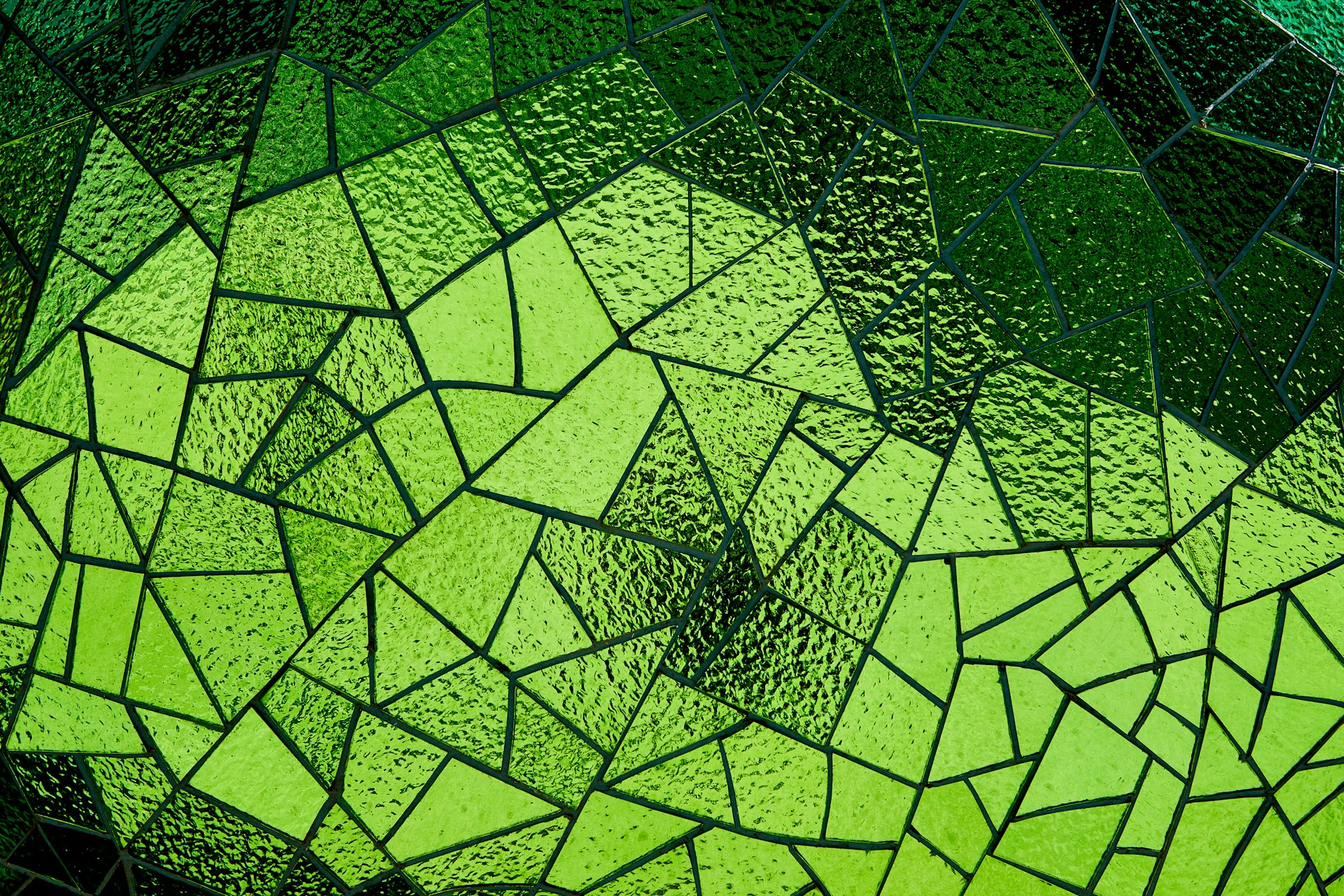 a photo of a green metallic tile texture